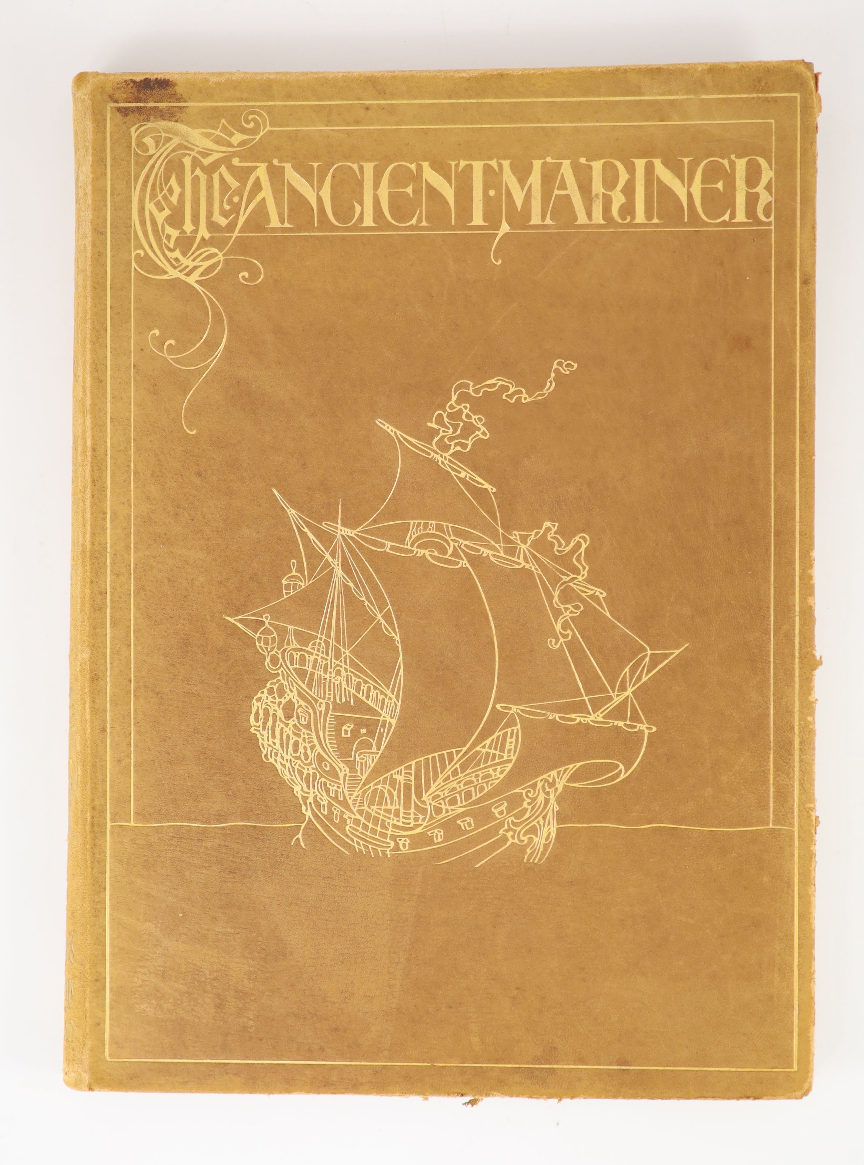 Coleridge, Samuel Taylor - The Rime of the Ancient Mariner, one of 525, illustrated by Willy Pogany, folio, morocco gilt, with 20 tipped-in colour plates, George Harrap, London, 1910; West, Michael Philip - Claire de Lun